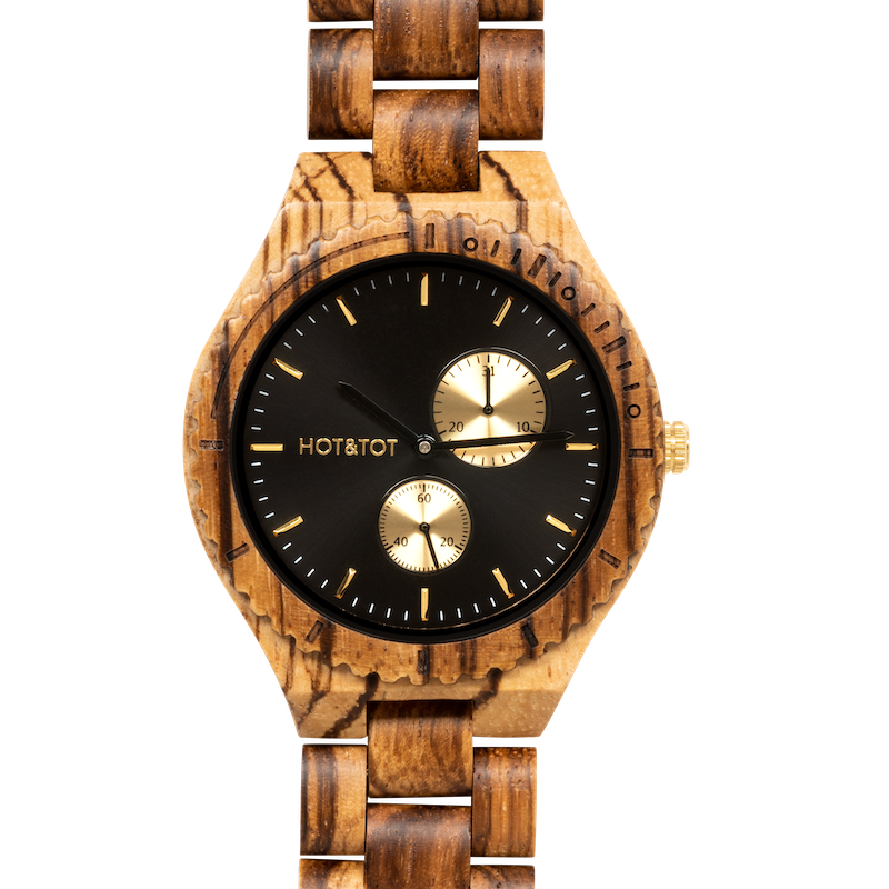 CHRONOS | Wood watch for men | Chronographs | Gold