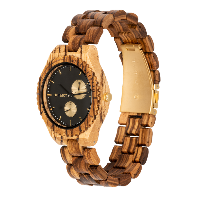 CHRONOS | Wood watch for men | Chronographs | Gold