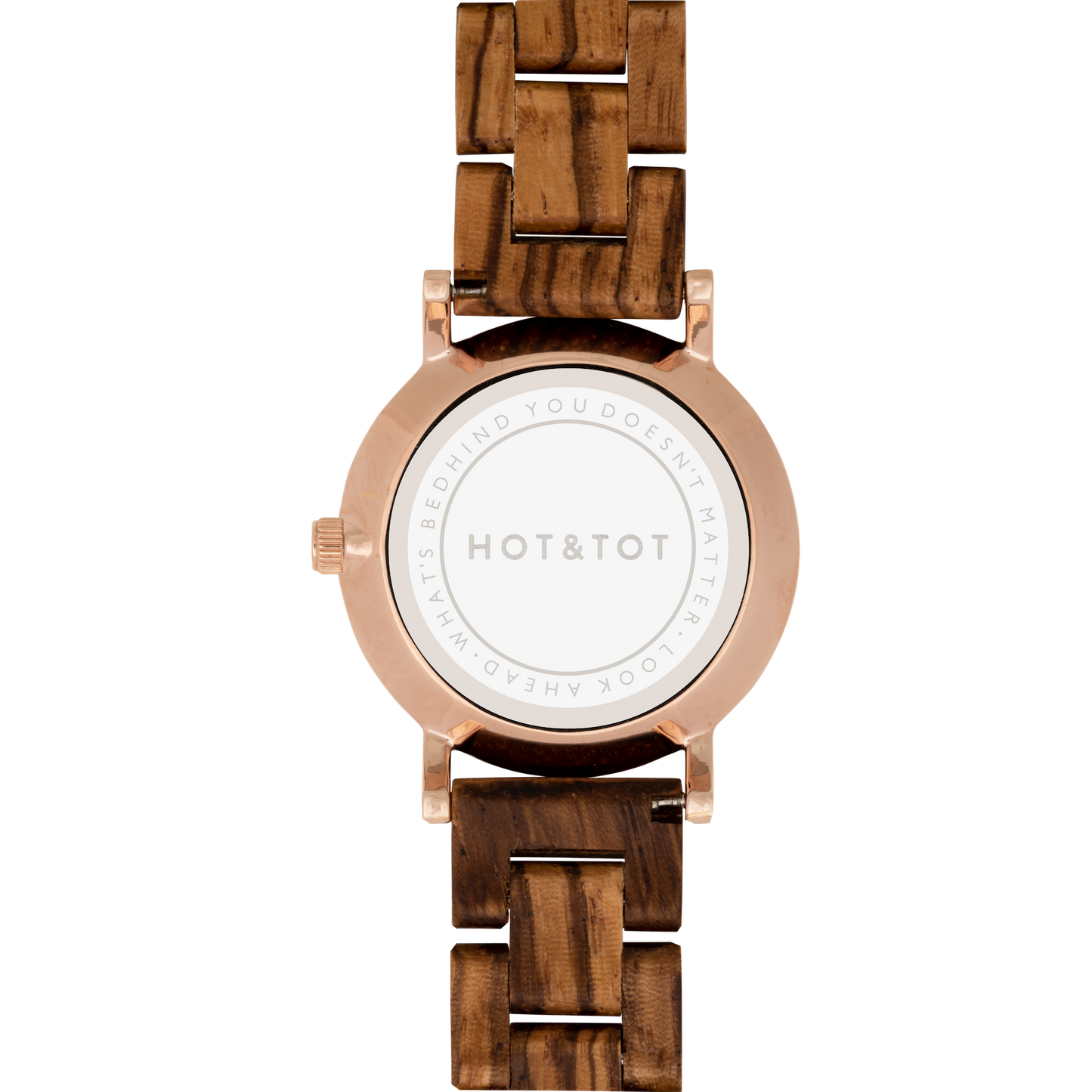 EOS | Wood watch for women | Sustainable | Rose gold steel