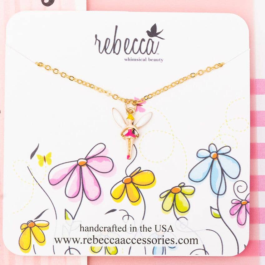 Fairy Enamel Charm Pendant Necklace Mystical Children's Gift