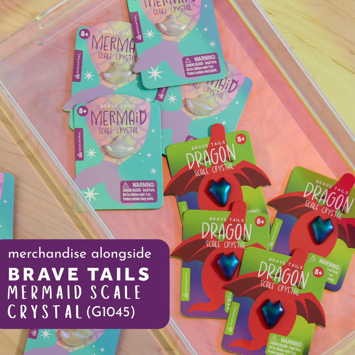 Dragon Scale Crystal | Rainbow Aura Quartz: "Brave Tails"