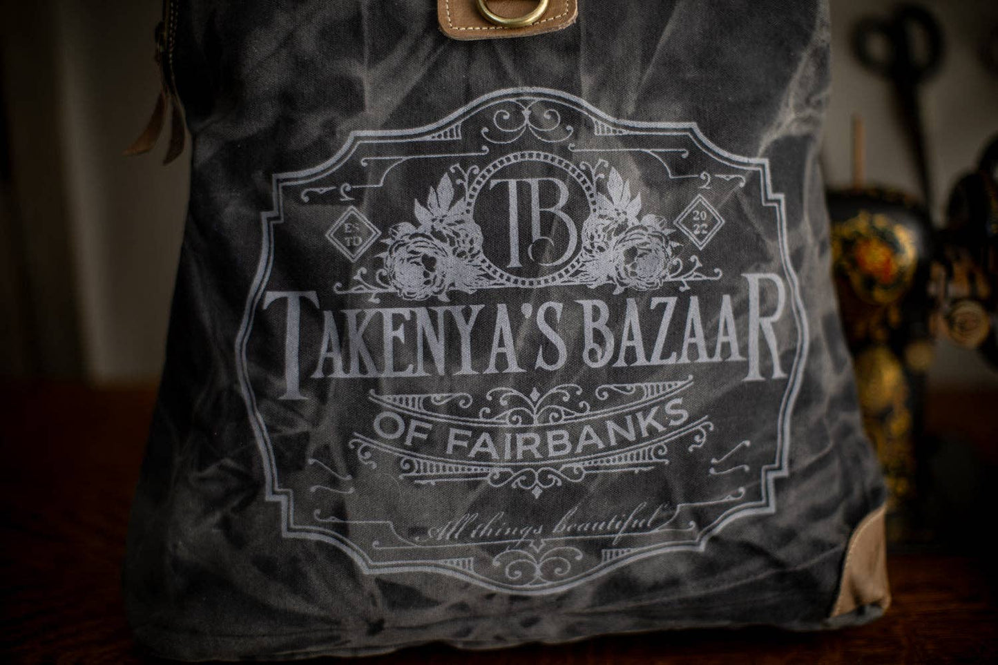 Takenya's Bazaar Recycled Canvas Carryall