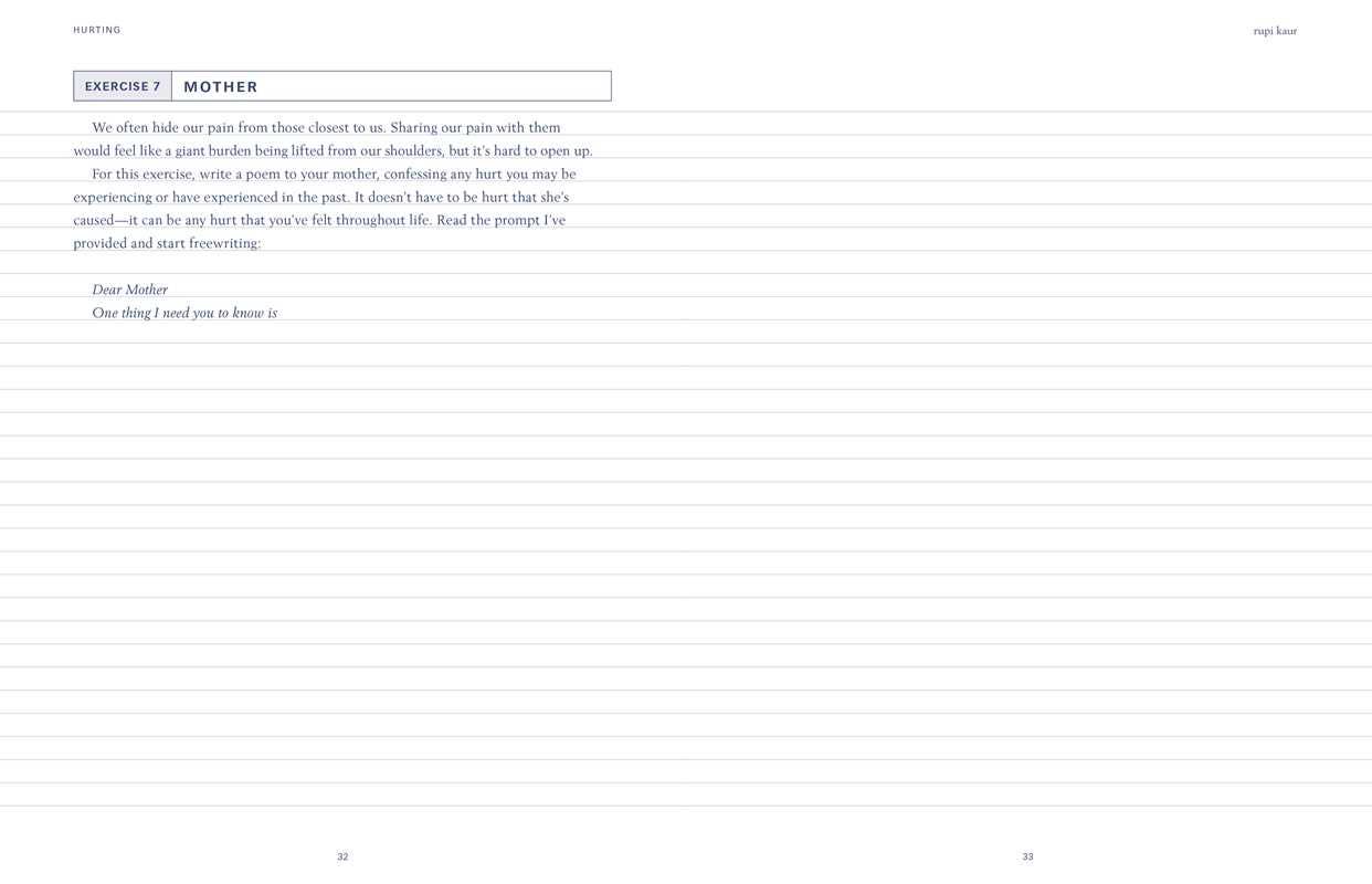 Healing Through Words by Rupi  Kaur