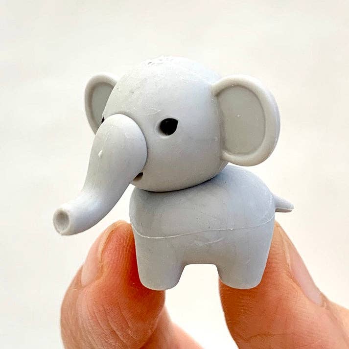383451 Iwako Zoo Animal Eraser Card