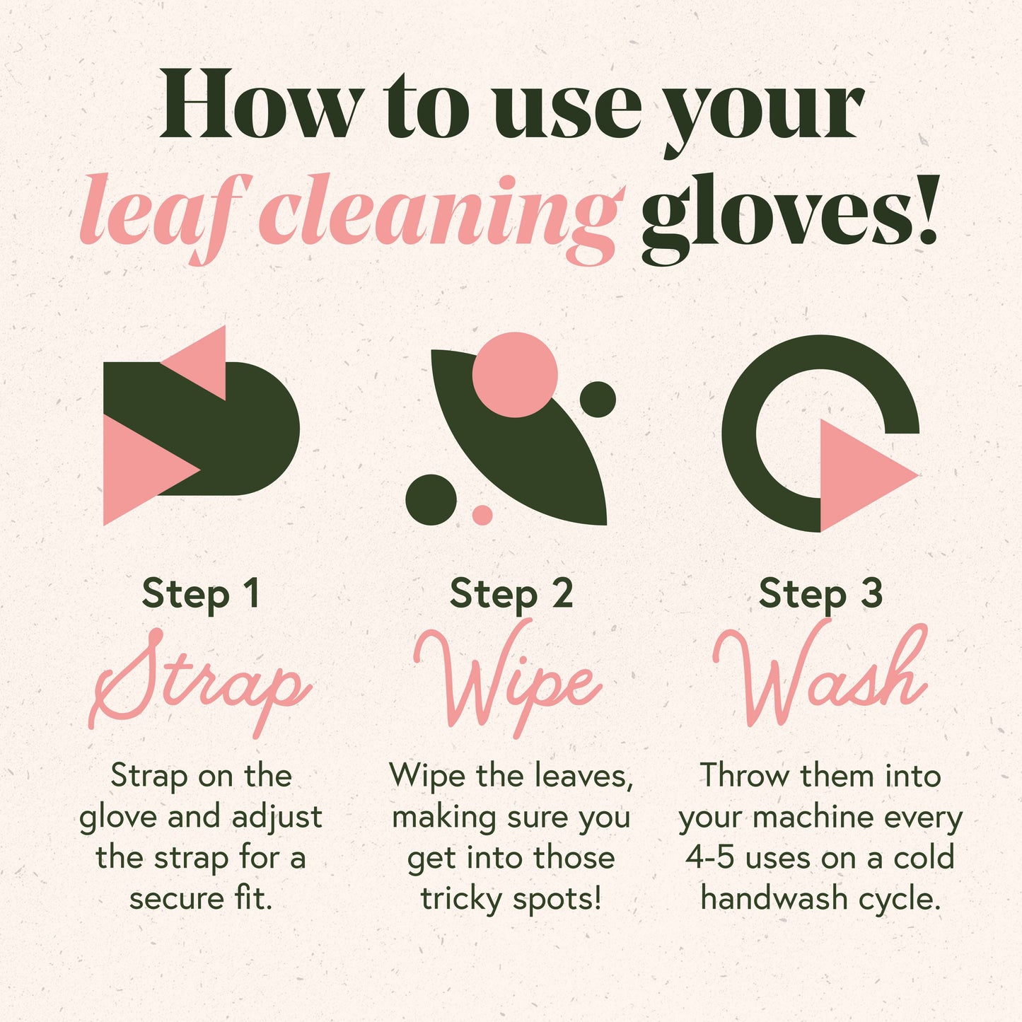 Microfiber Leaf Cleaning Gloves - Green