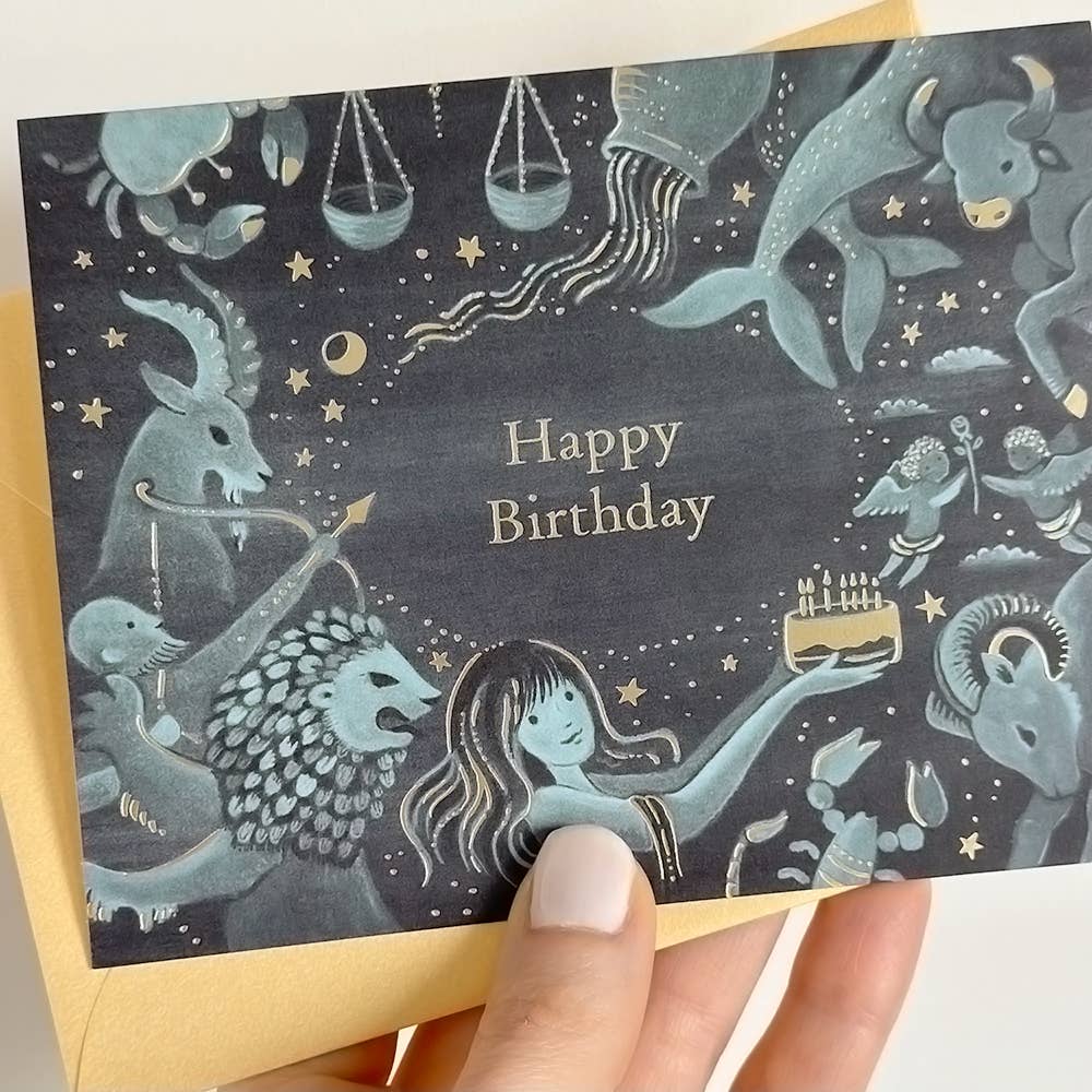 Zodiac Birthday Greeting Card