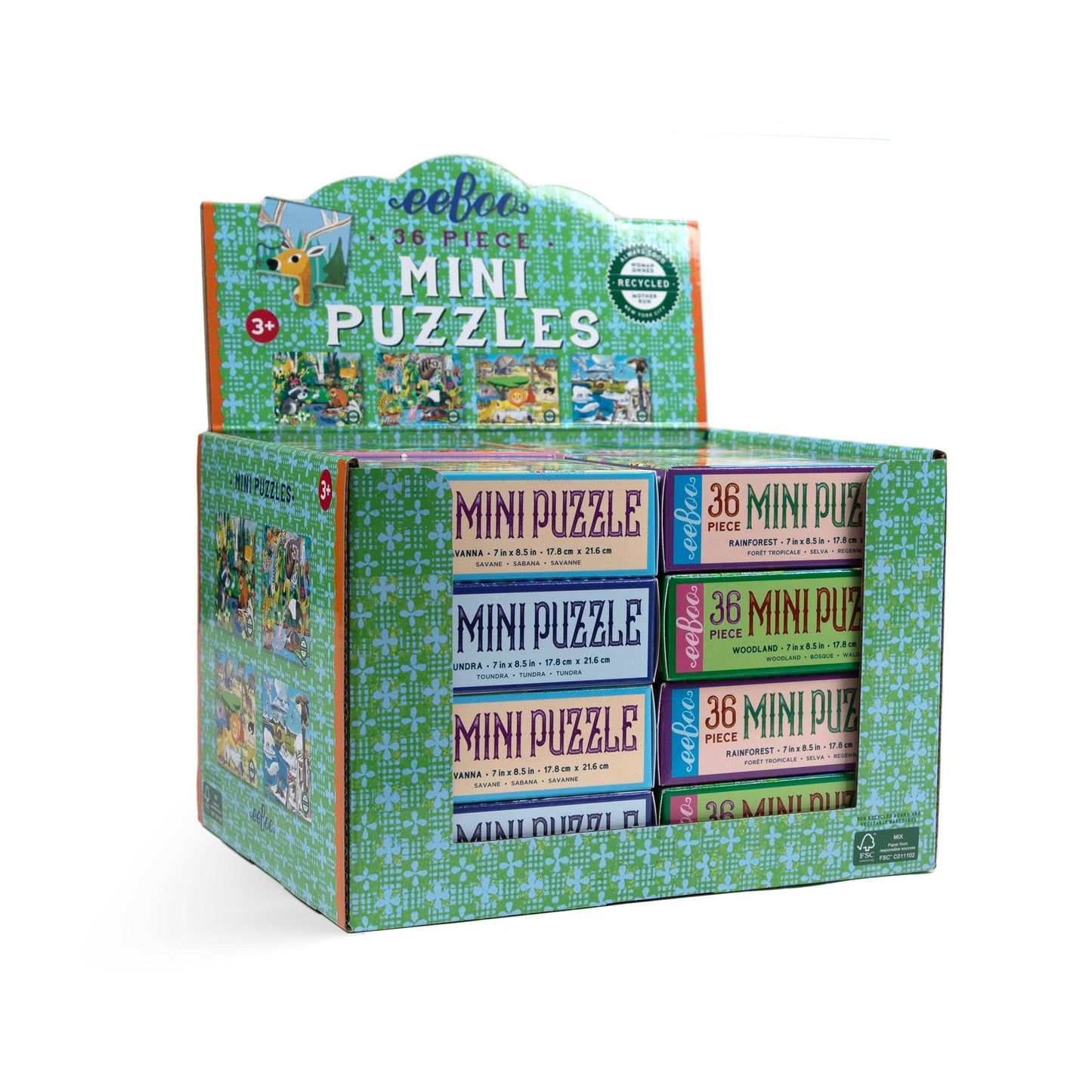 Wild Habitats 36 Piece Miniature Puzzle Assortment