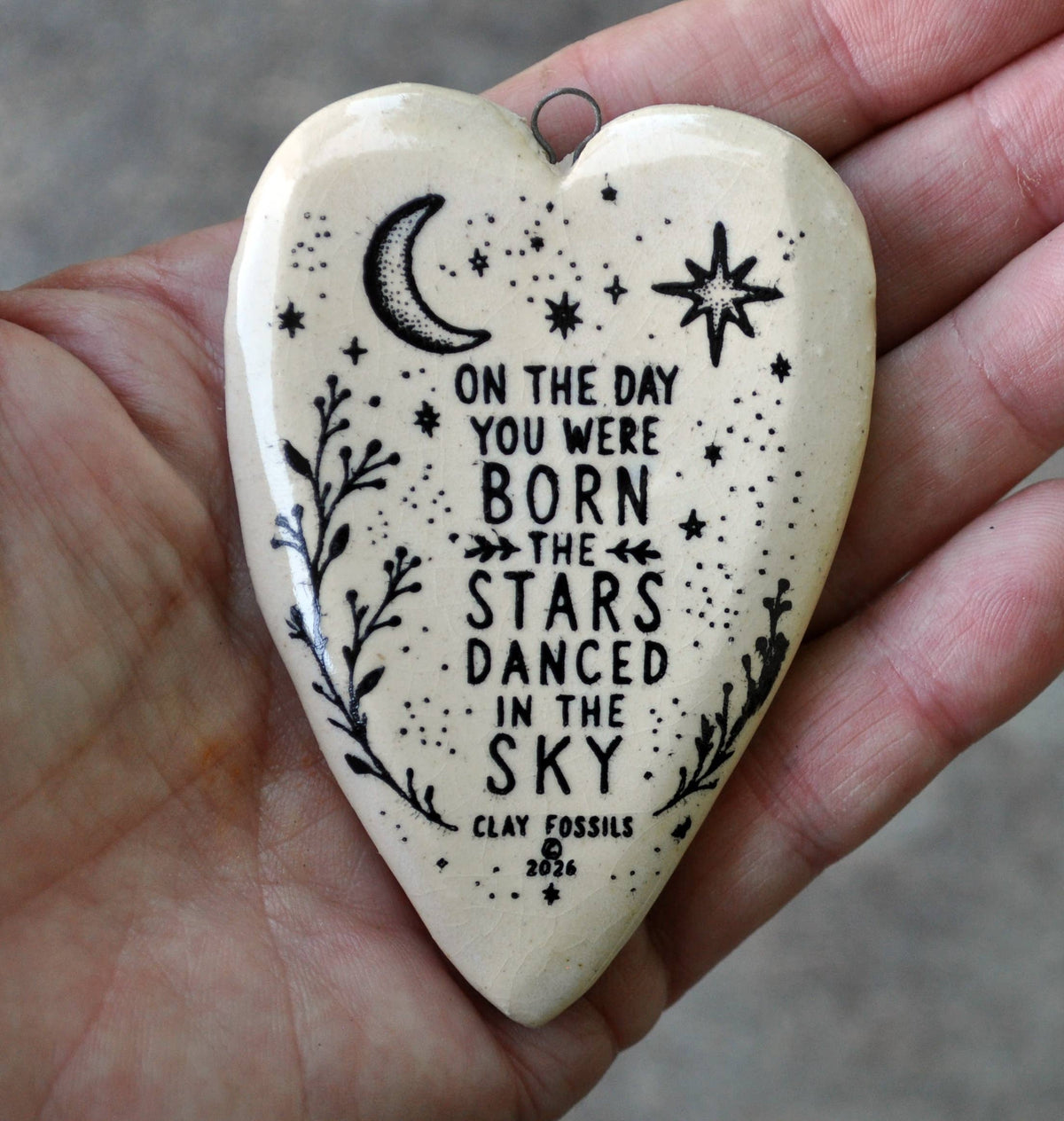 On the day, handmade USA, gift, year round keepsake