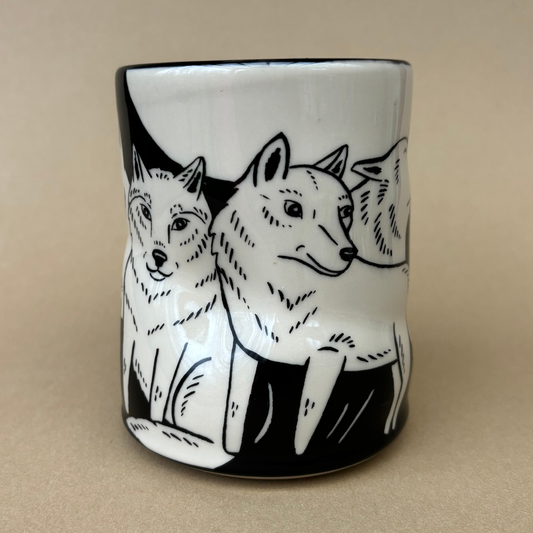 Lucky Wolf Cup - XLarge Ceramic Mug - Father's Day