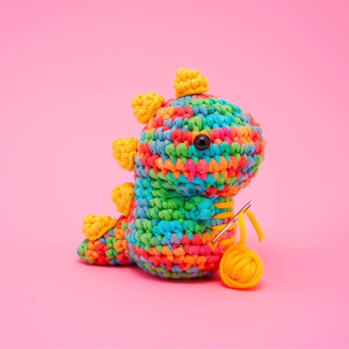 Fred the Rainbow Dinosaur Beginner Crochet Kit