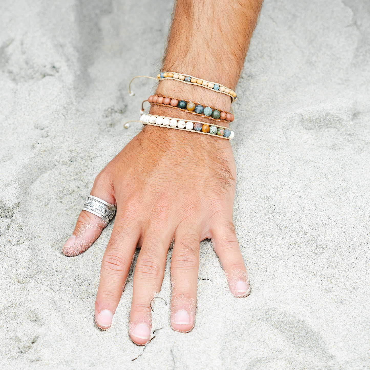 Surf Rider Men's Bracelets (10 Pack Assortment)