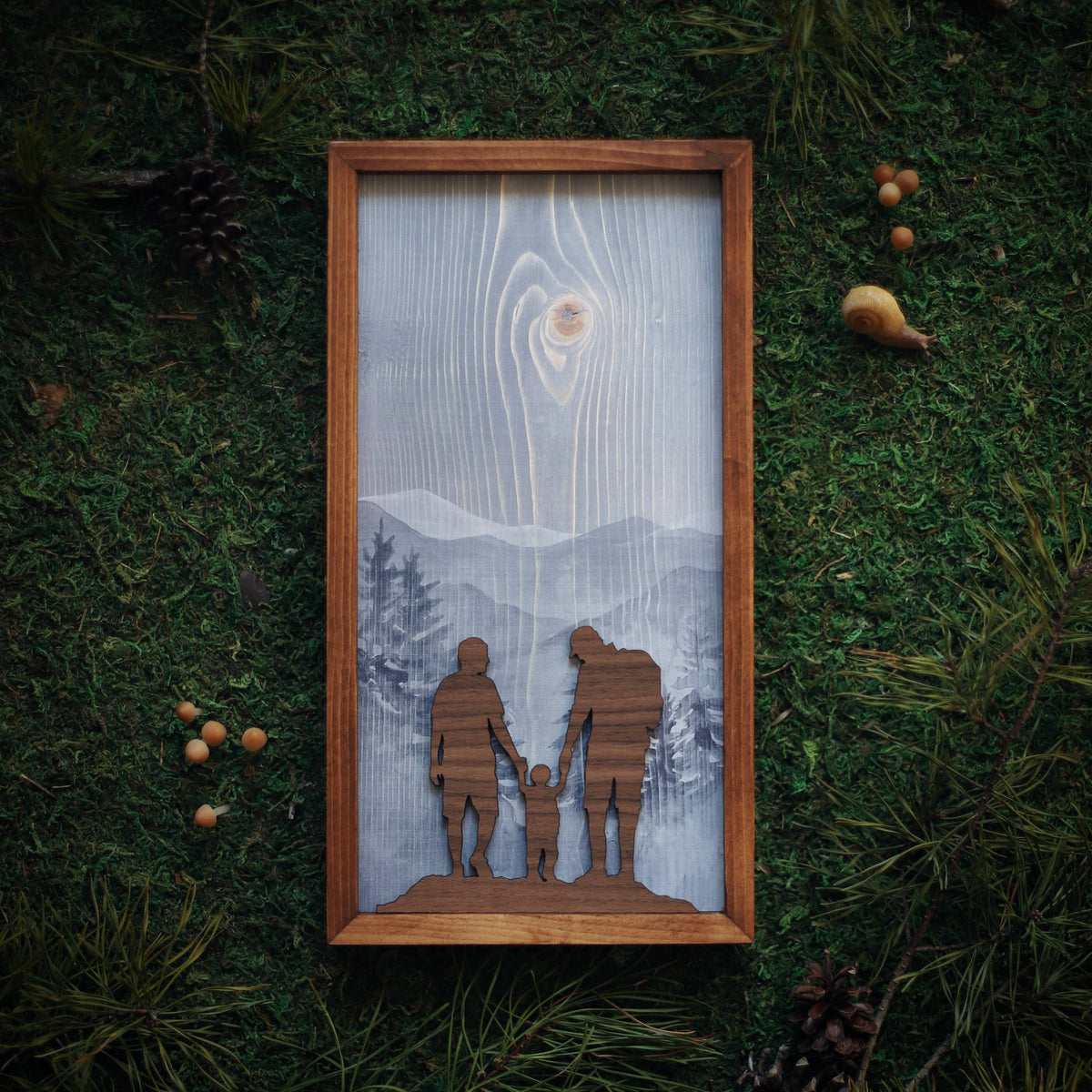 "Miles of Memories" Mixed Media Family-Themed Wall Art