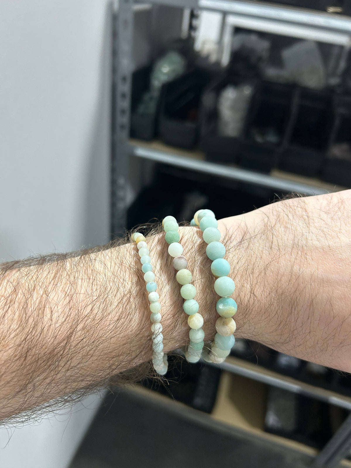 Amazonite Bracelet (Matte) 4mm/6mm/8mm - Crystals & Stones
