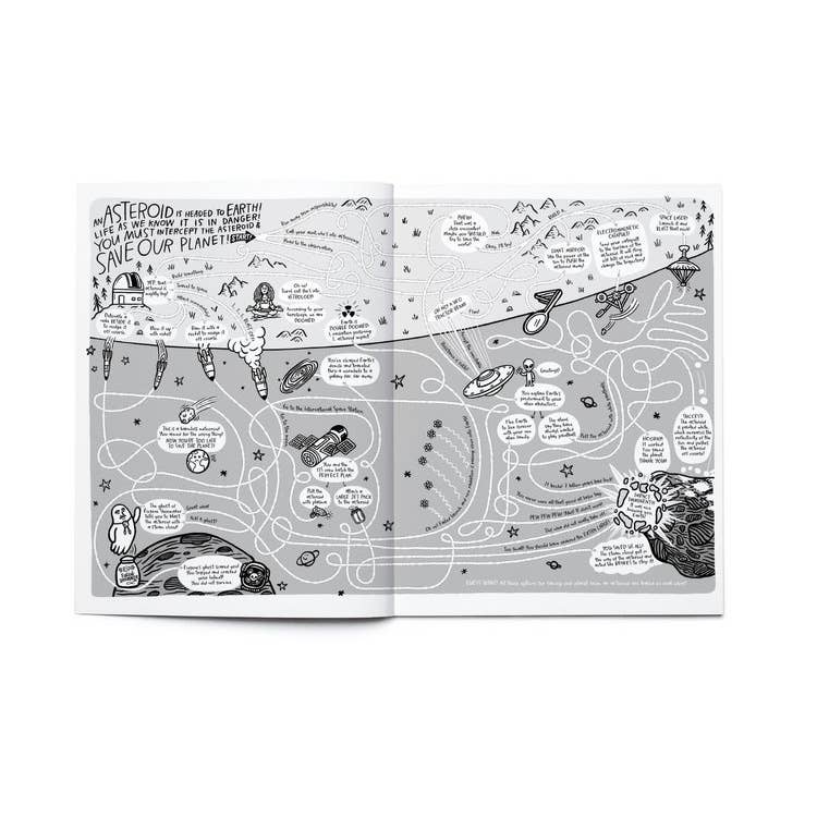 SPACE, Above & Beyond Coloring, Activity, Jokes, DIY + MORE