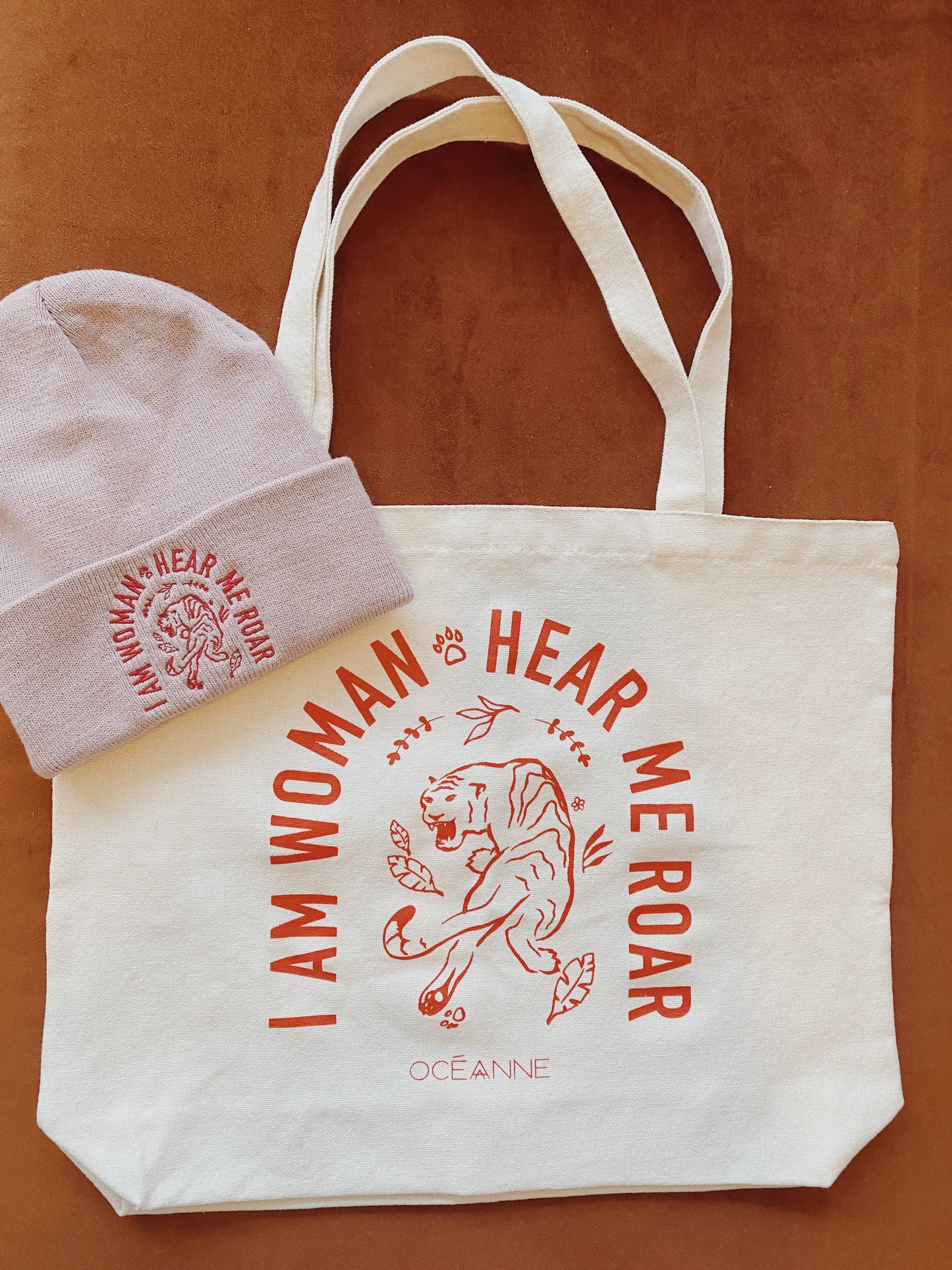New! Hear Me Roar Canvas Tote