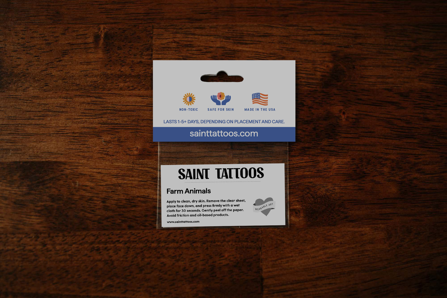 Farm Animals Temporary Tattoos