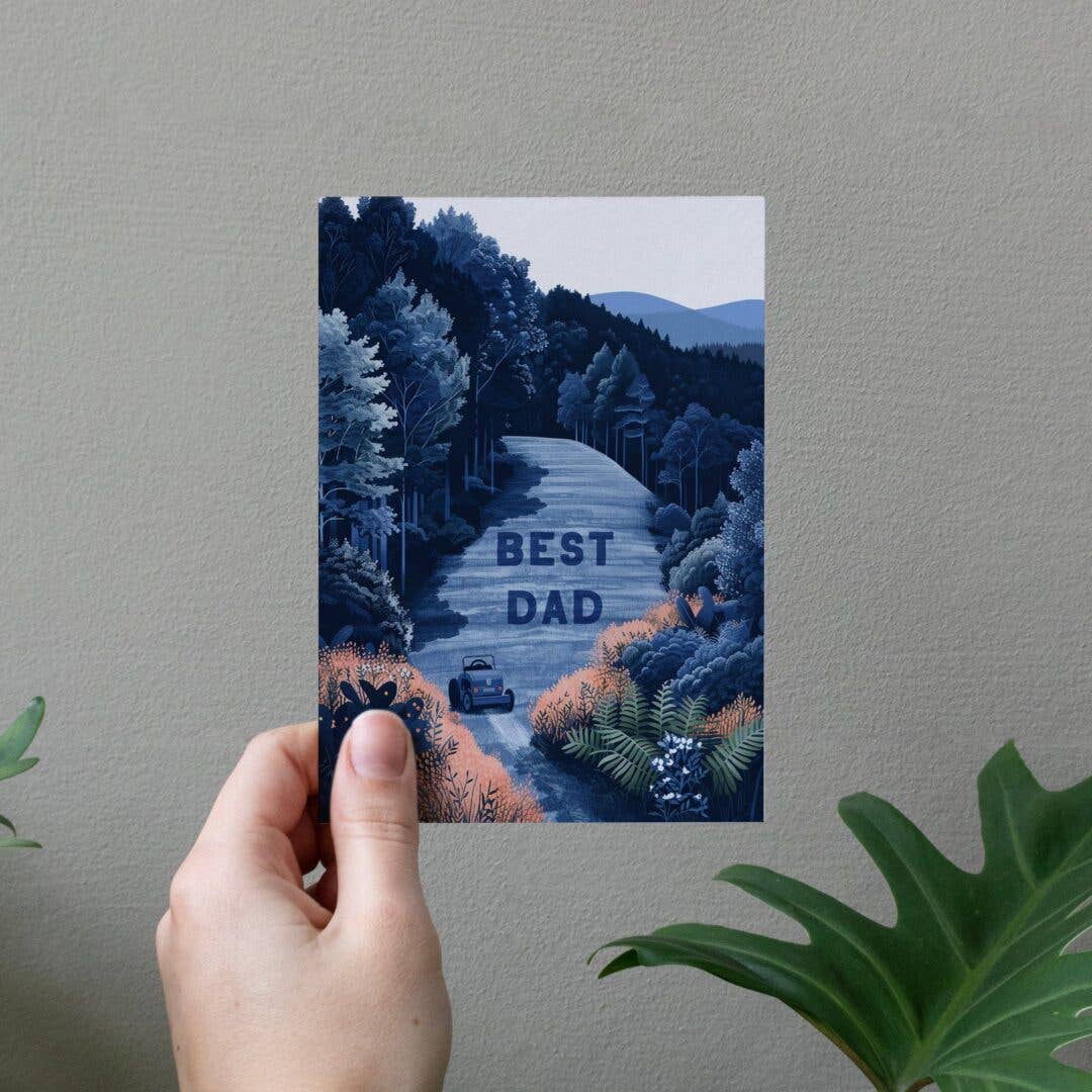 Best Dad Neat Lawn | Father's Day Greeting Card