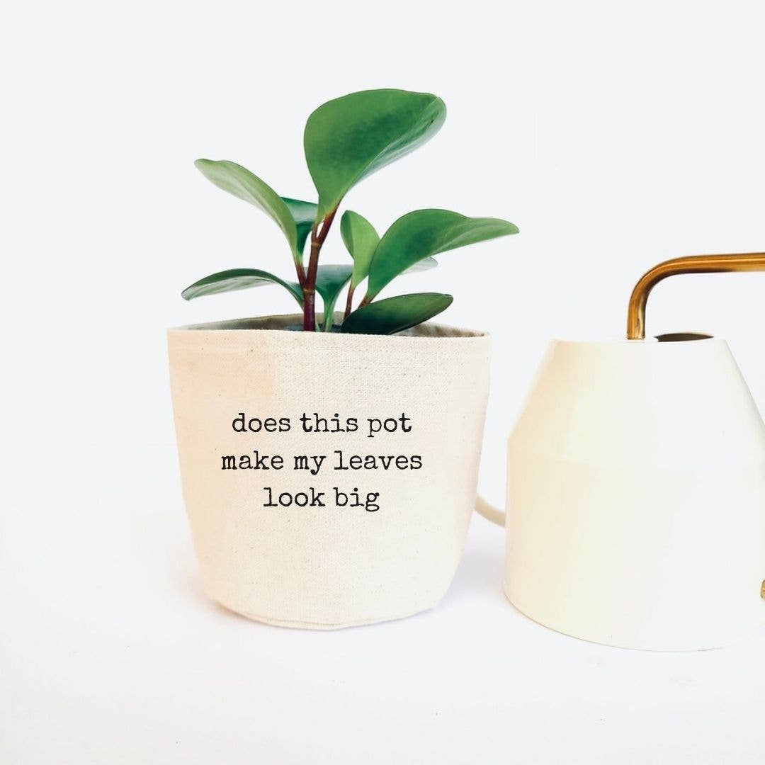 Big leaves Canvas Plant Pot Cover