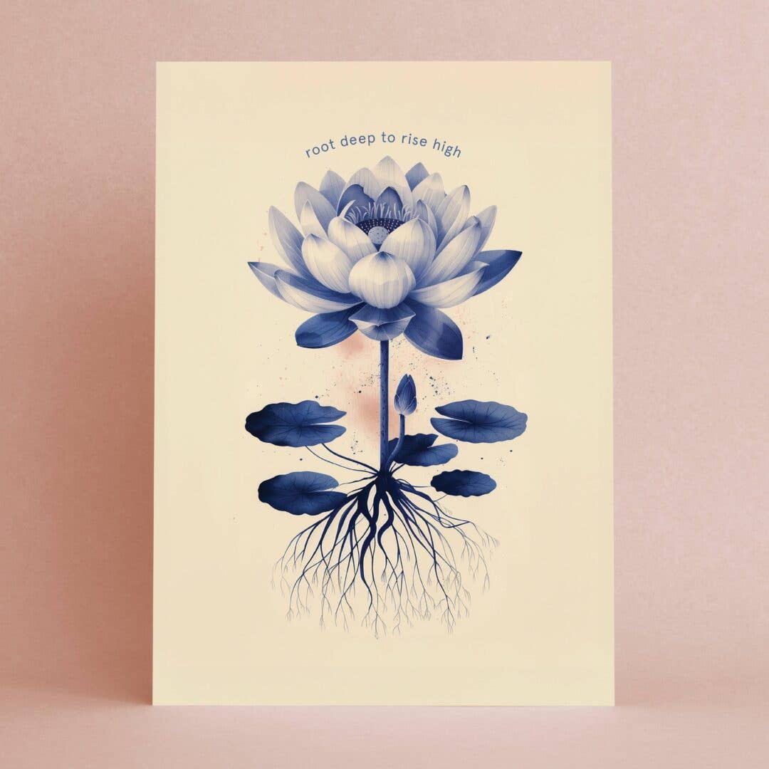 Root deep to rise high | Encouragement Card | Plant Lover