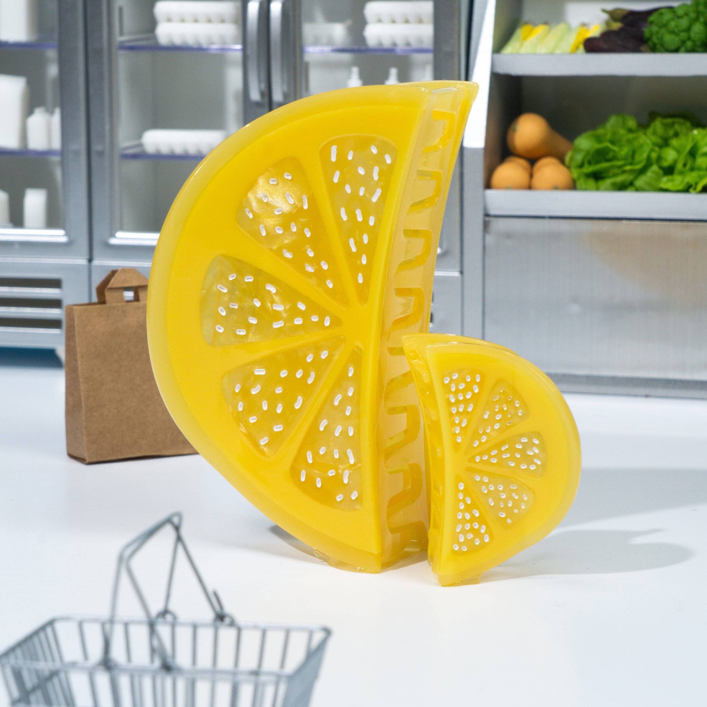 Lemon Slice Mini & Me Hair Claw Clip Set