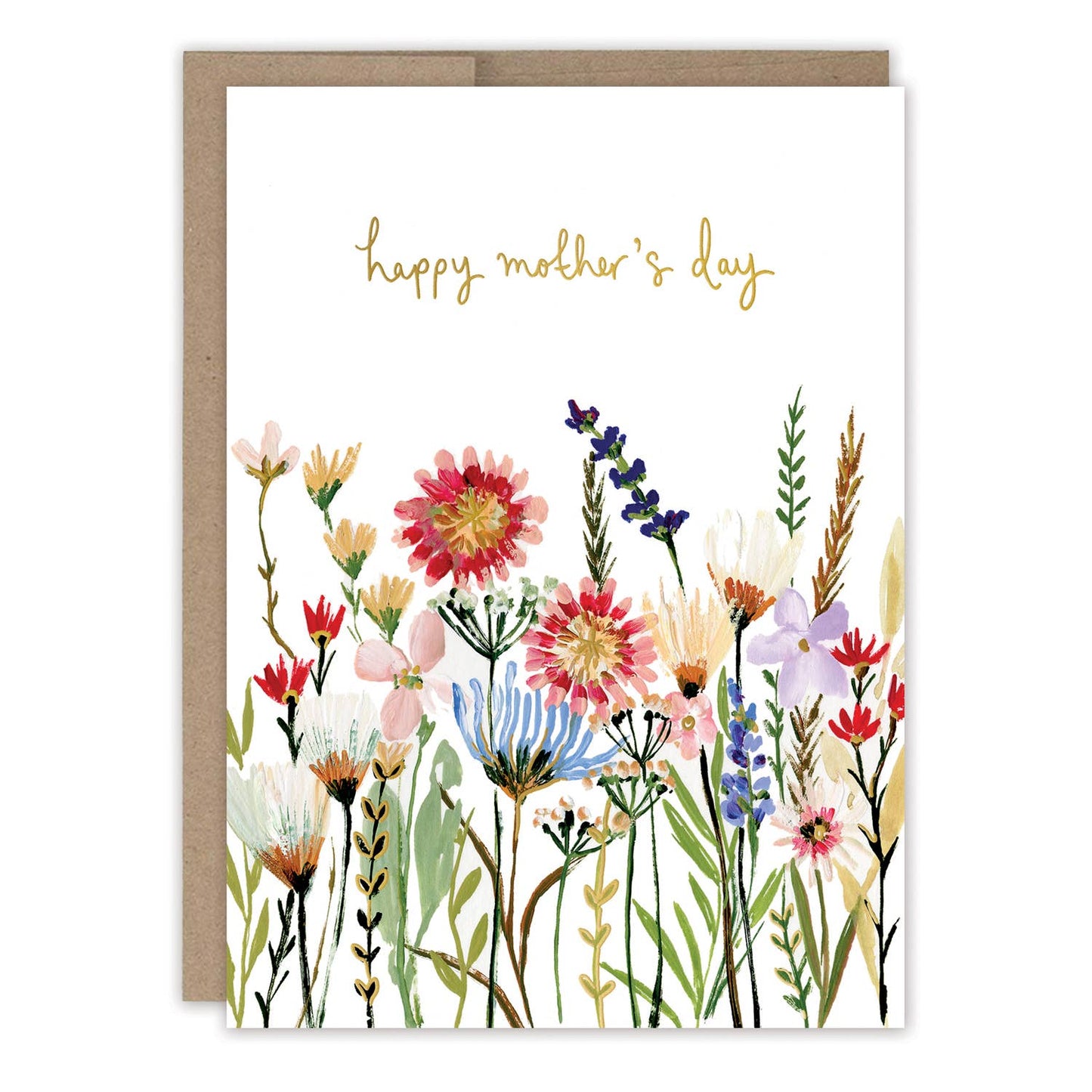 Pressed Flowers Mother's Day Card