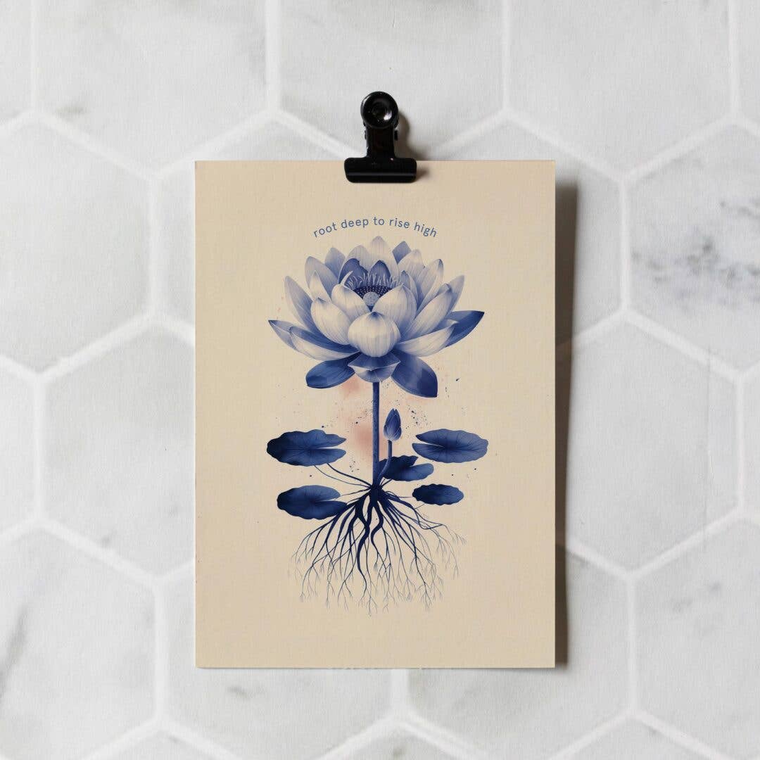 Root deep to rise high | Encouragement Card | Plant Lover