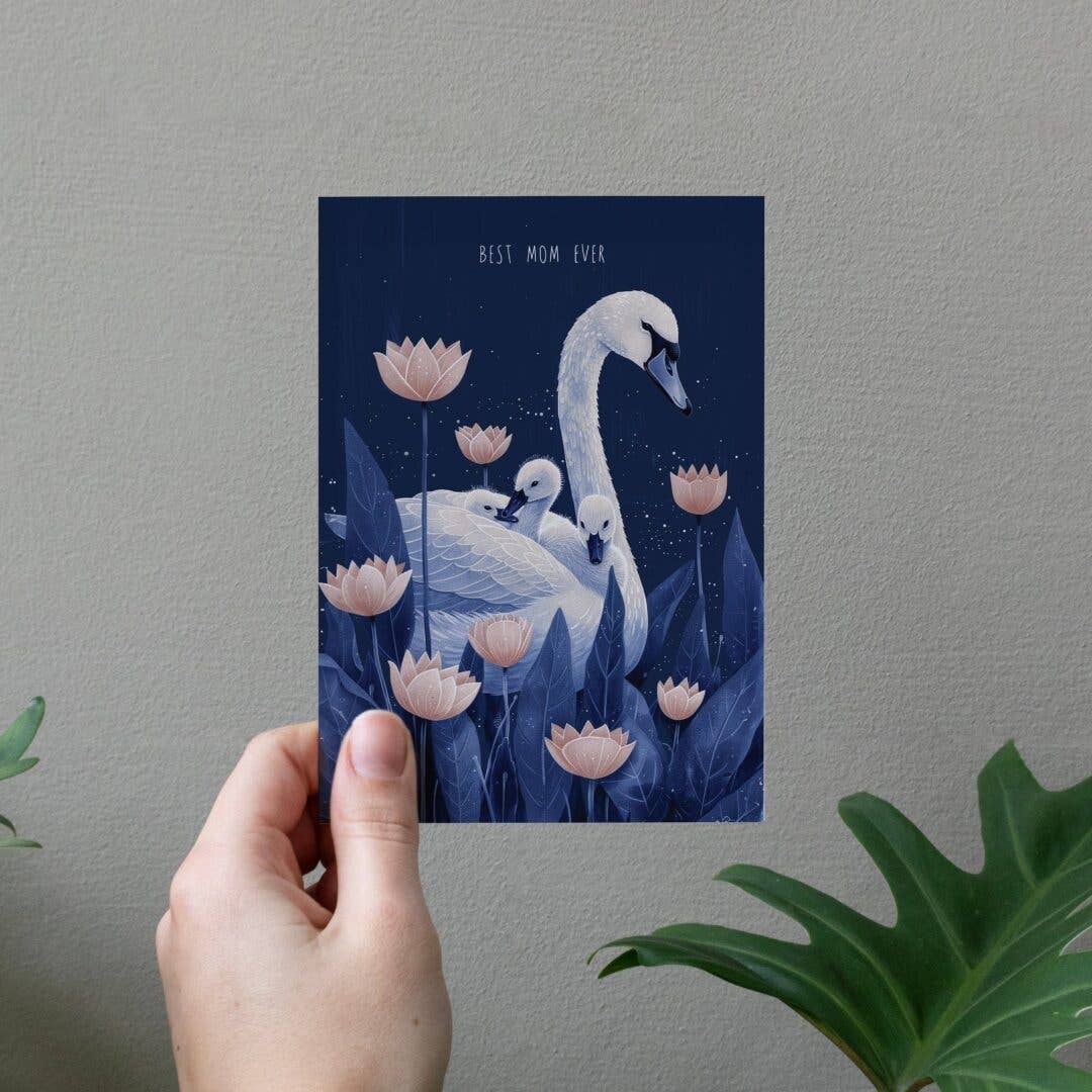 Best Mom Ever - Swan | Mother's Day Card