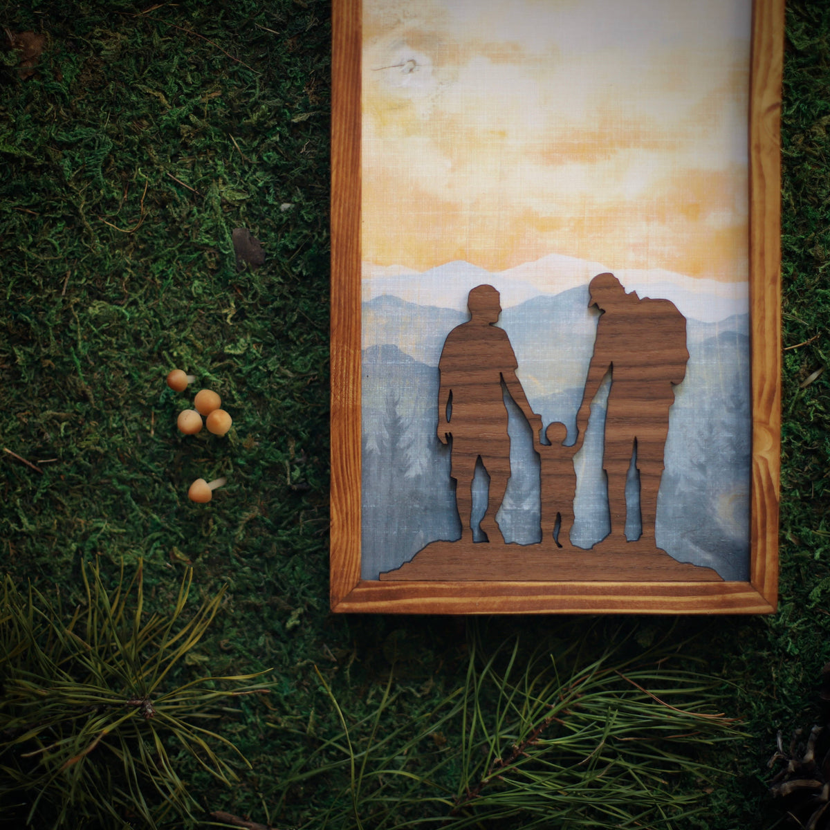 "Miles of Memories" Mixed Media Family-Themed Wall Art