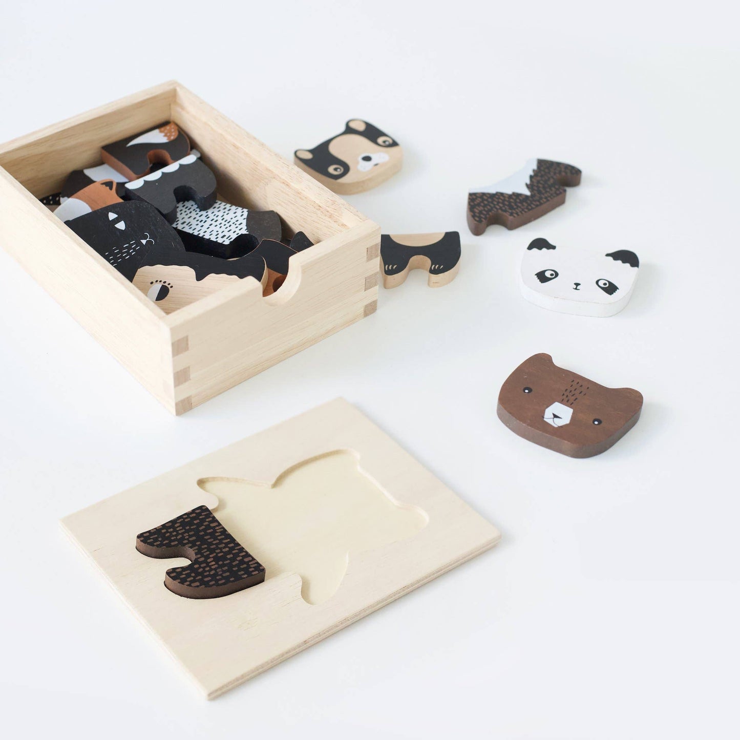 Mix & Match Animal Tiles - Dress Up Game - Wooden Toy