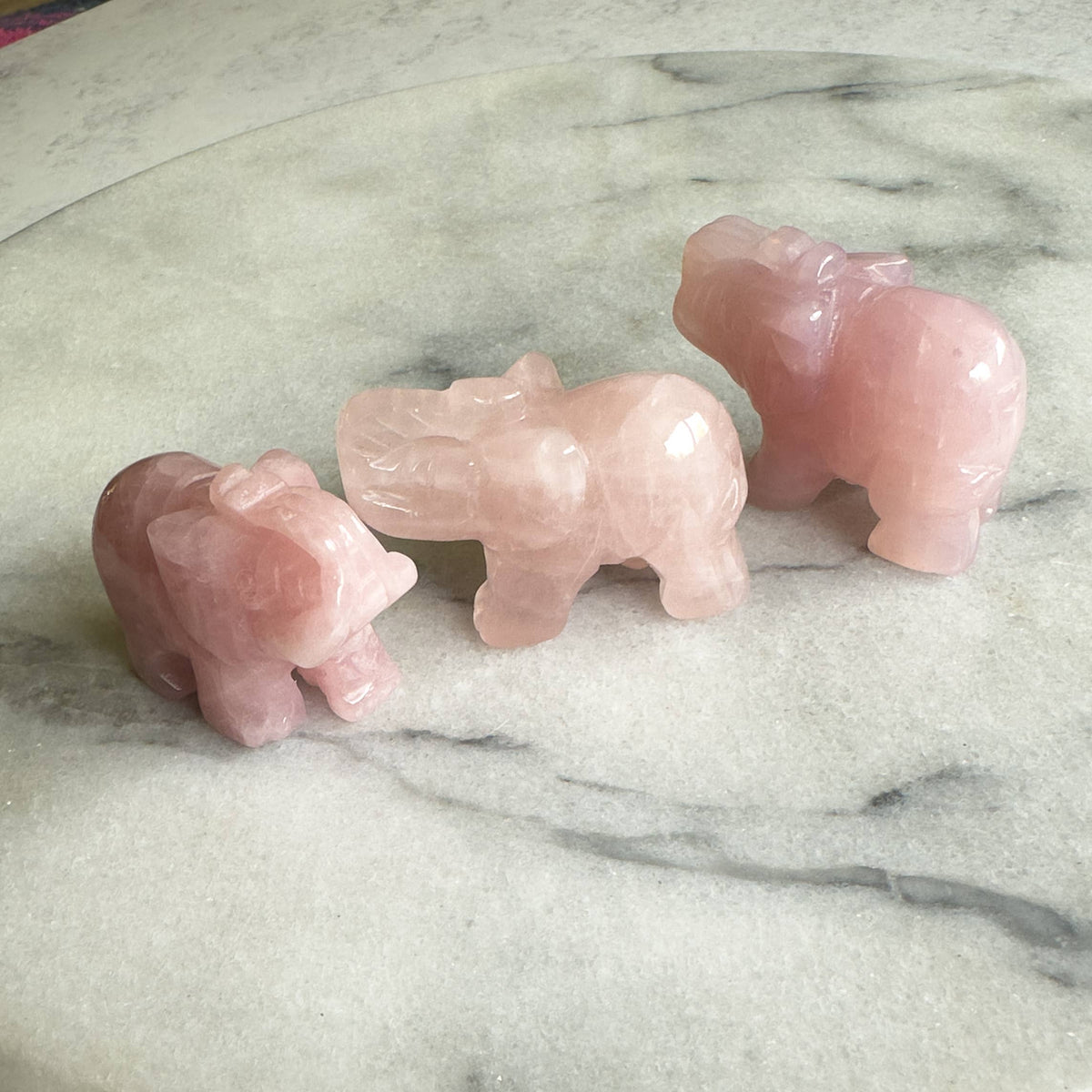 Hand-Carved Gemstone Animal | Elephant