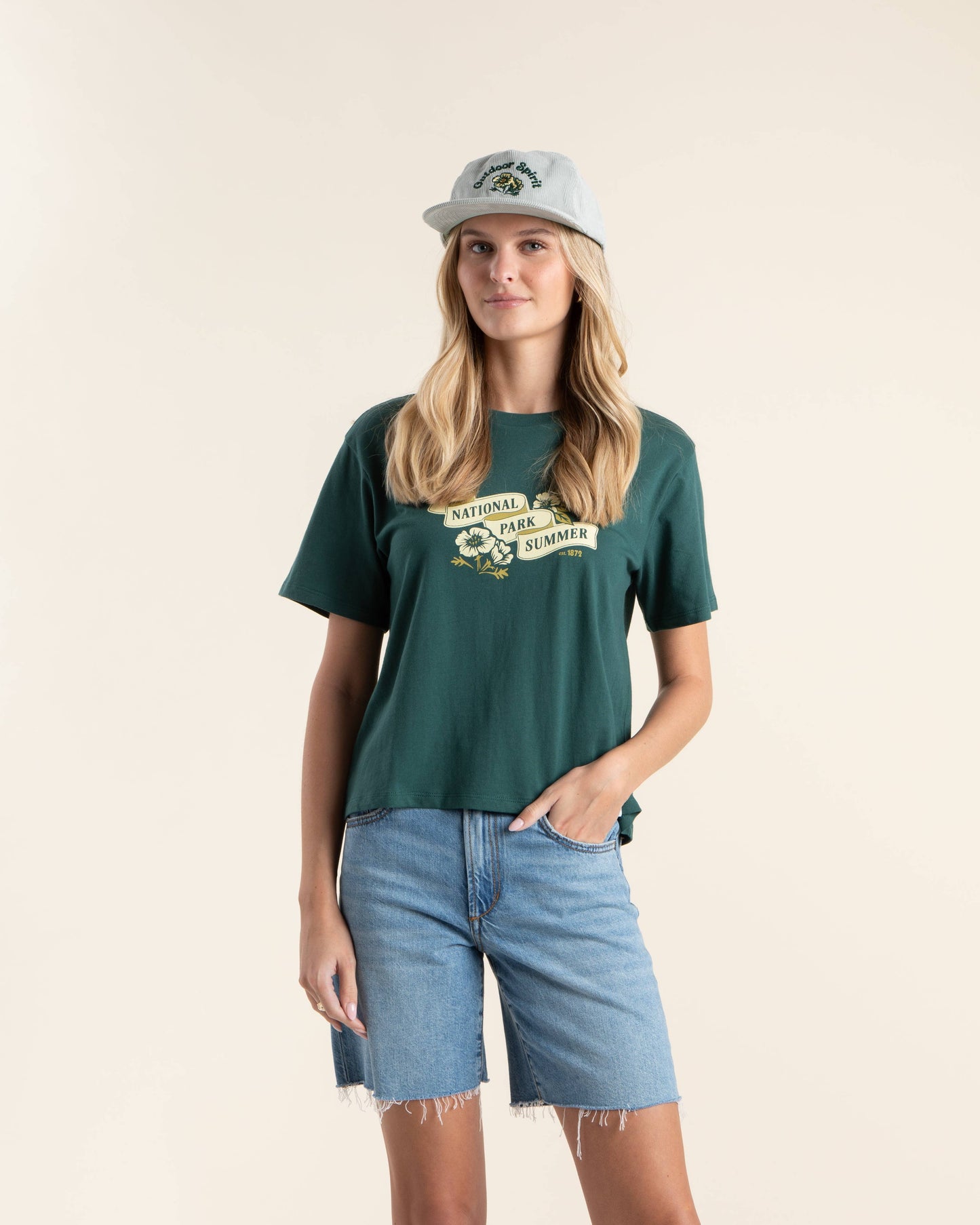National Park Summer Women's Short Sleeve Boxy Tee