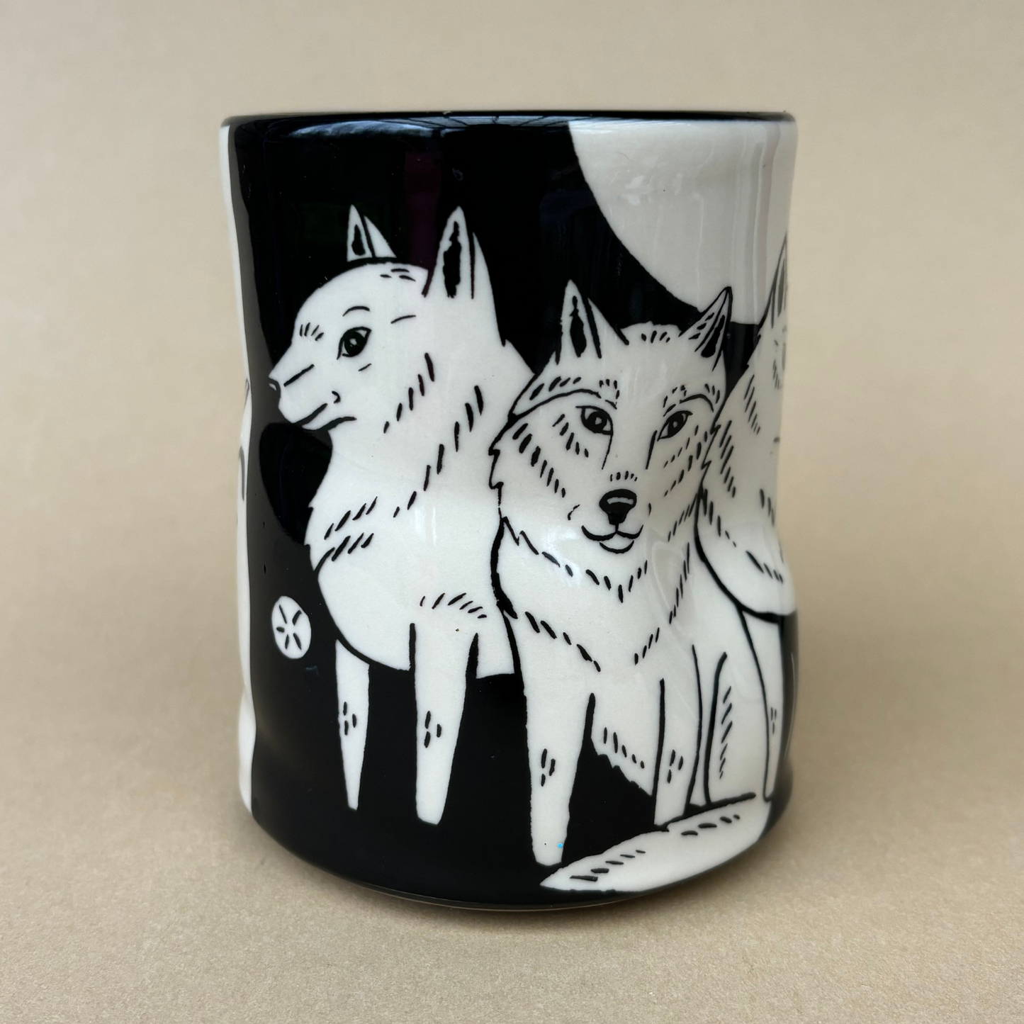 Lucky Wolf Cup - XLarge Ceramic Mug - Father's Day