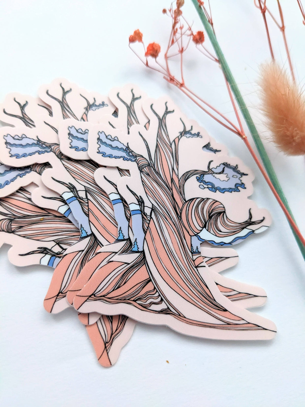 Bristlecone Pine Tree Vinyl Sticker, Tree Decal, Nevada Art