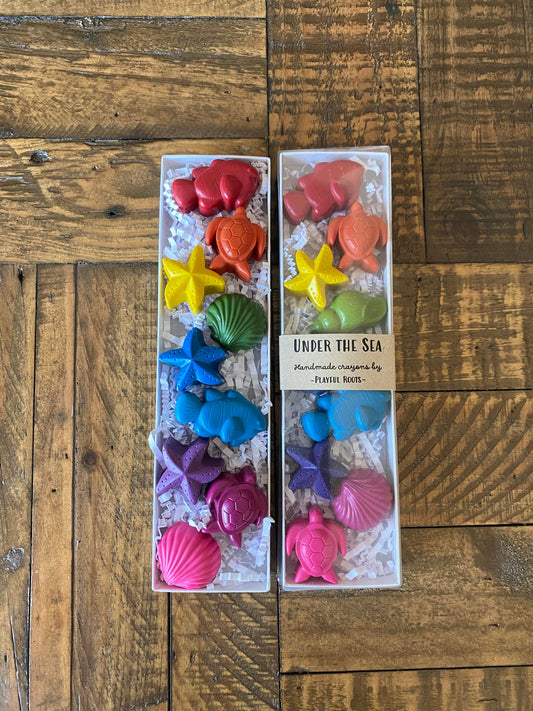 Under the Sea Crayon Set - Handmade Non-Toxic Kids Gift