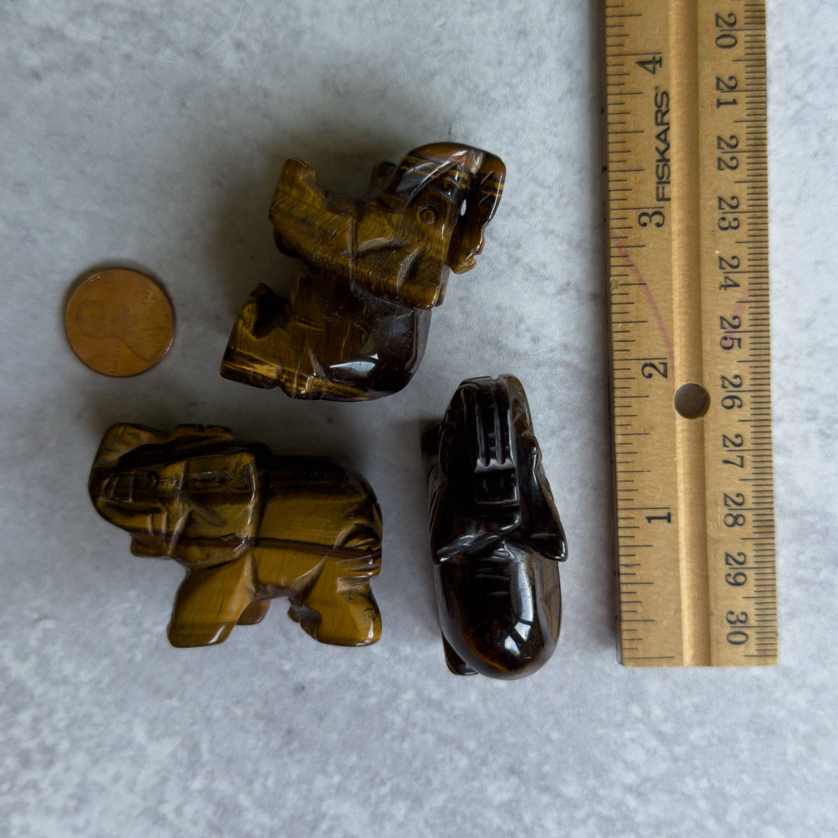 Hand-Carved Gemstone Animal | Elephant