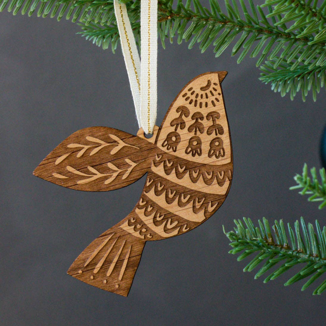 Dove Wooden Ornament