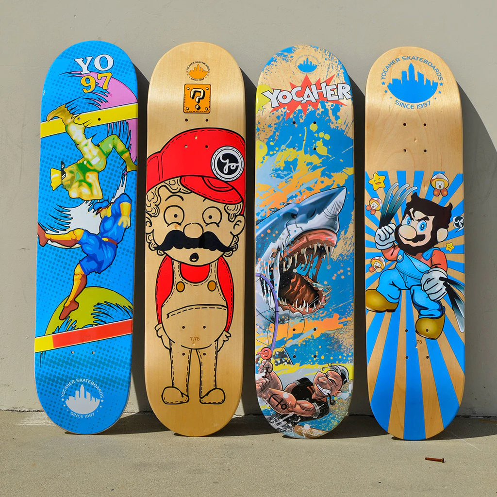 Graphic Complete Skateboard 7.75" - Retro Series - Fishing