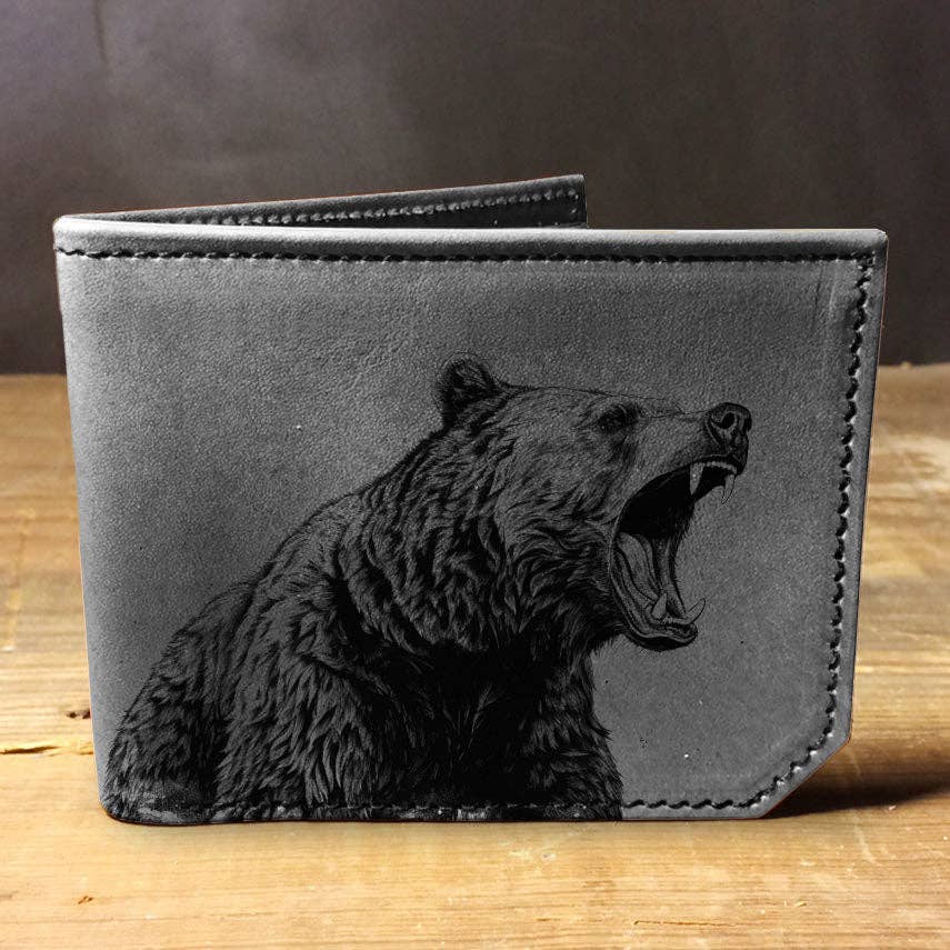 Bear - Printmaker Leather Wallet