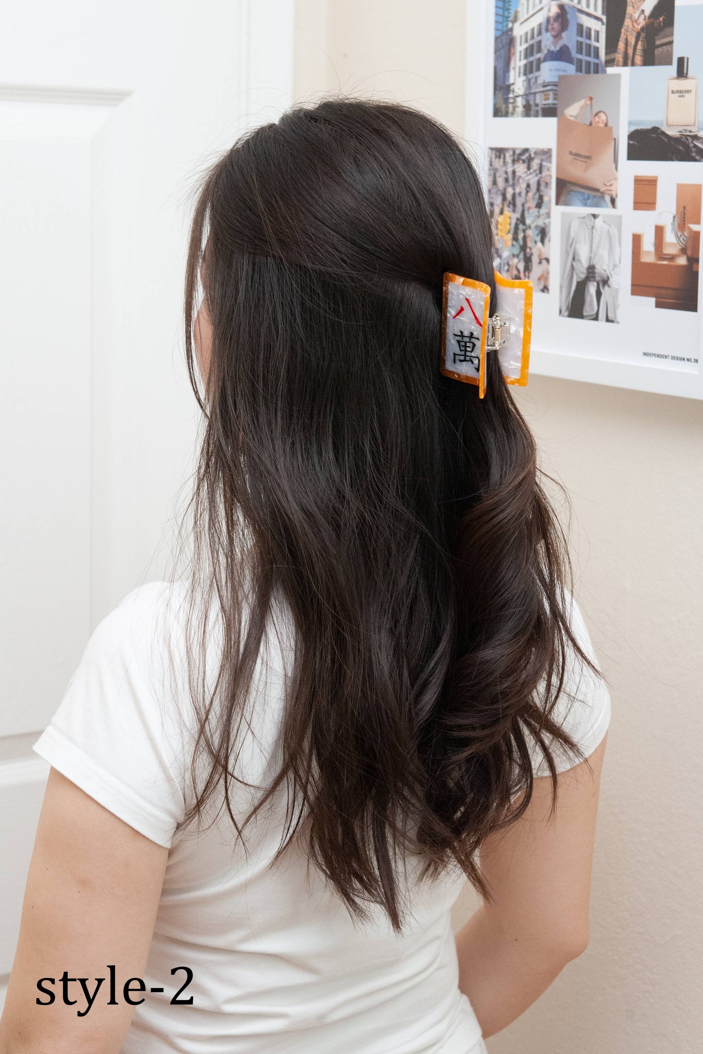 Mahjong Hair Claw Clip