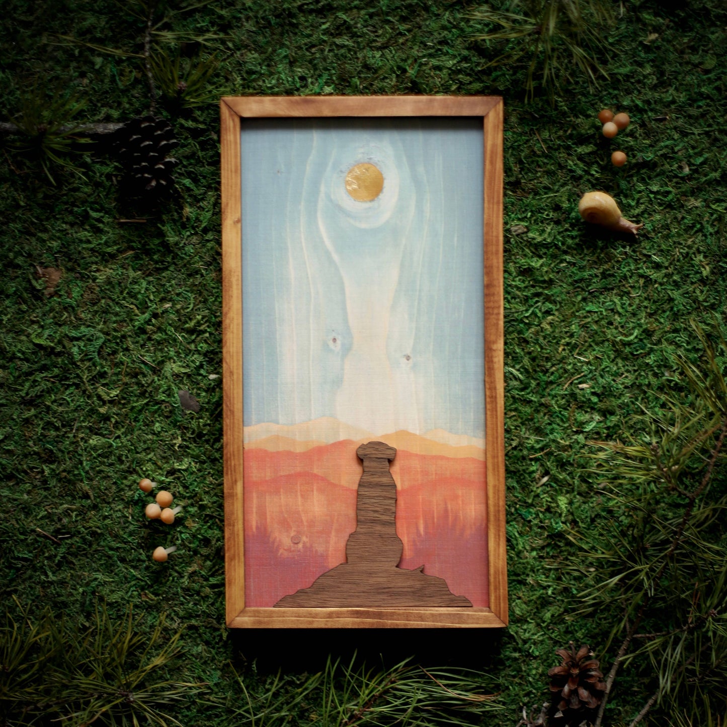 "Patiently Waiting" Mixed Media Dog-Themed Wall Art
