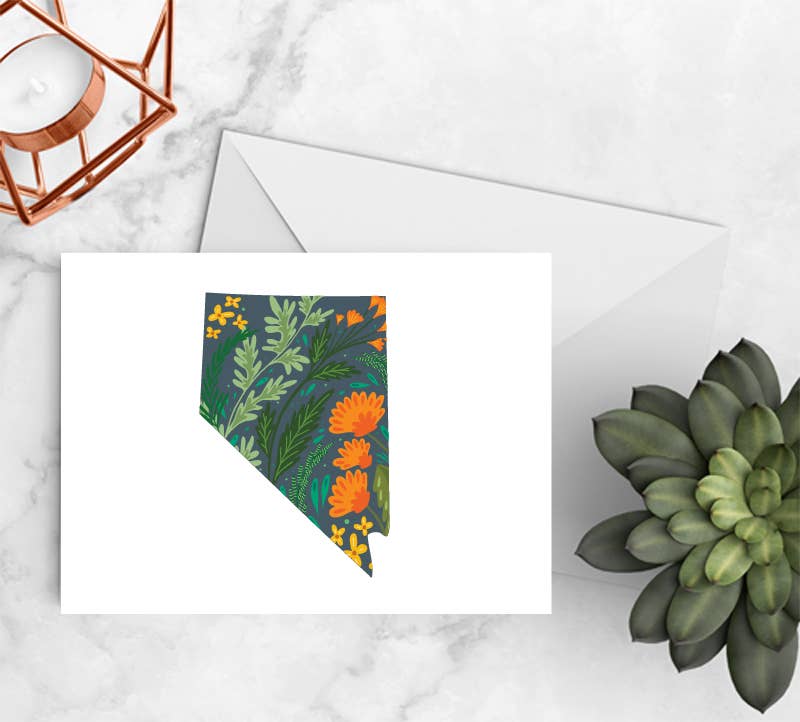Nevada Sagebrush Folded Notecards - Box Set