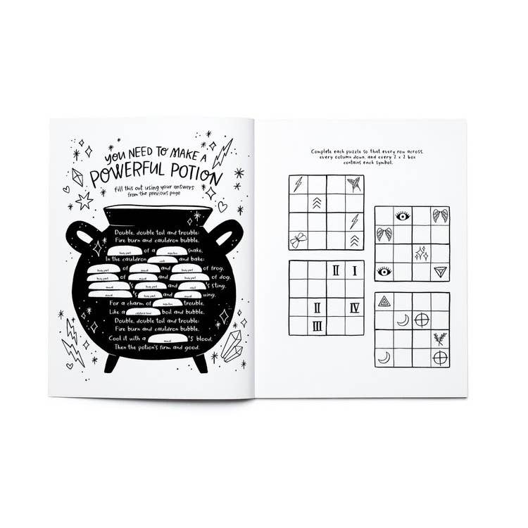 MYTH & MAGIC Coloring + Activity: Mazes, Puzzles, Jokes +
