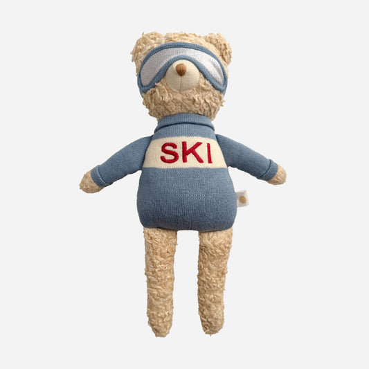 Plush Bear Ski Baby Kids Toy Animal Gift Winter Sport Snow