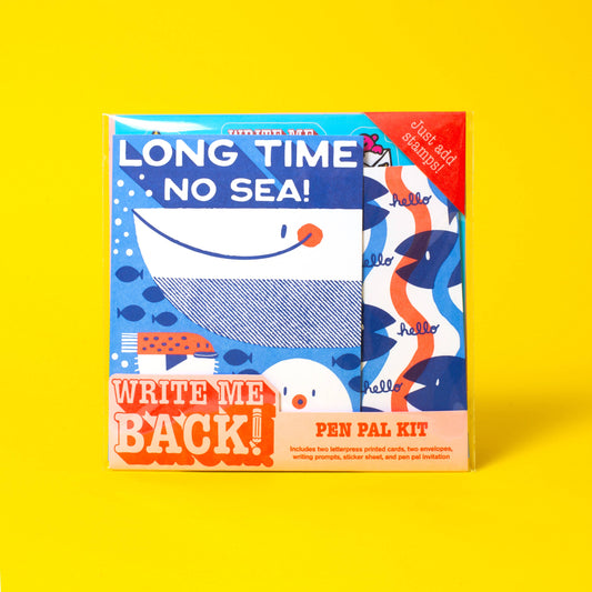 Long Time No Sea Letter Writing Write Me Back Pen Pal Kit