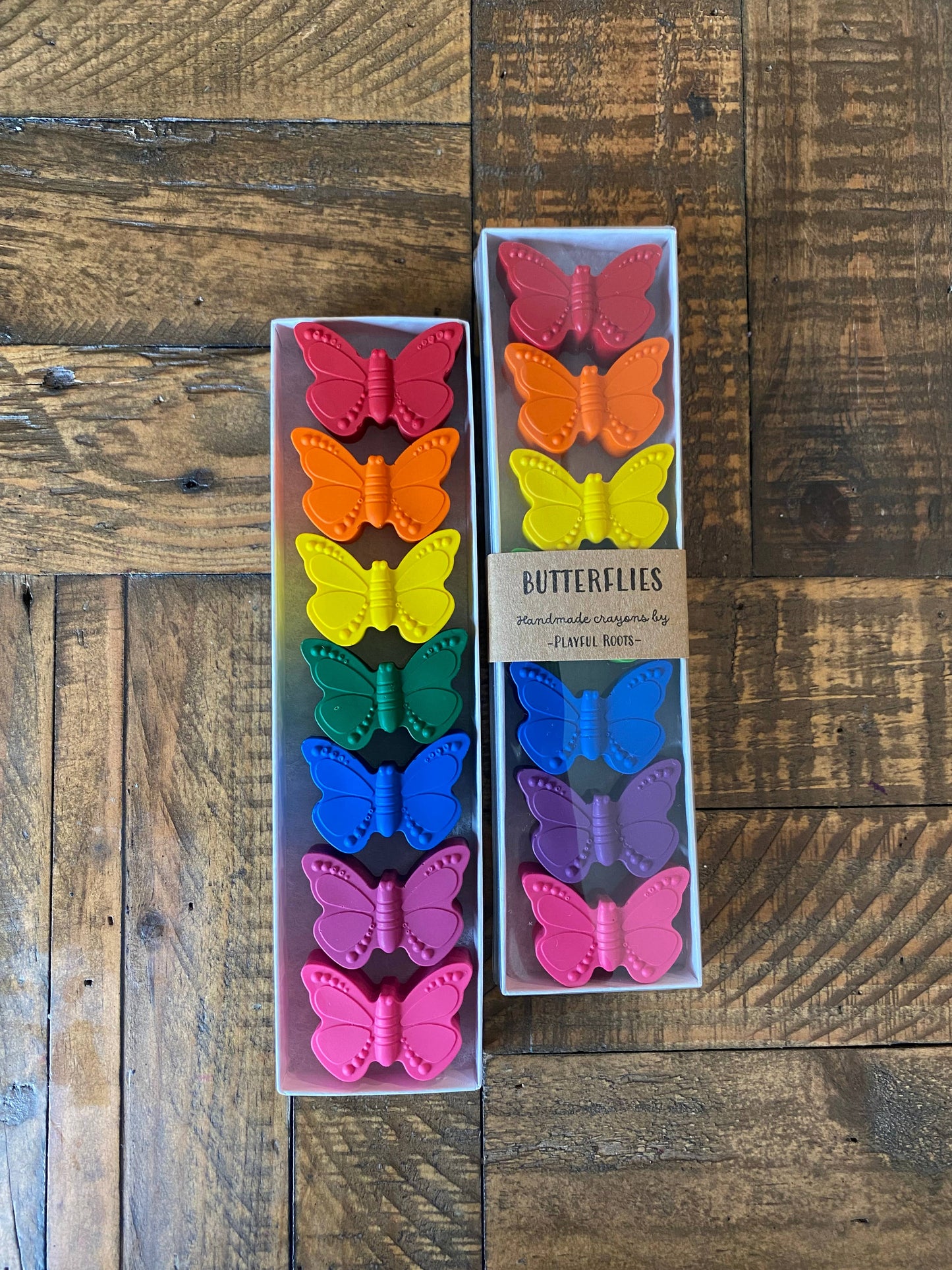 Butterflies Crayon Set - Handmade Non-Toxic Kids Gift
