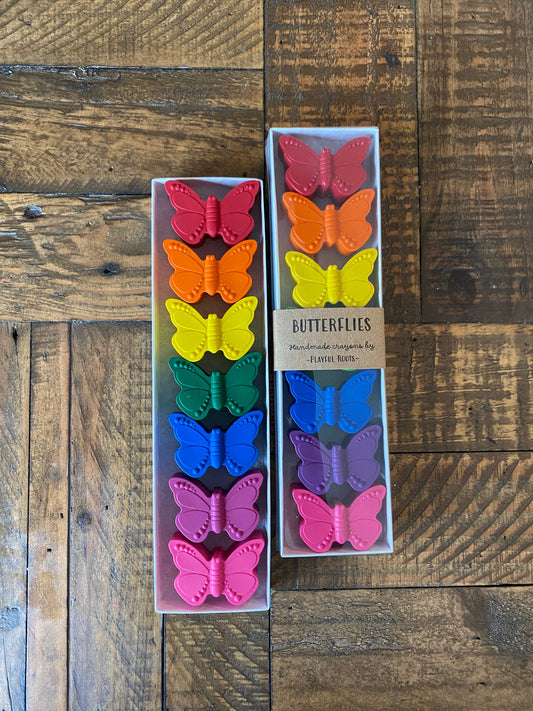 Butterflies Crayon Set - Handmade Non-Toxic Kids Gift