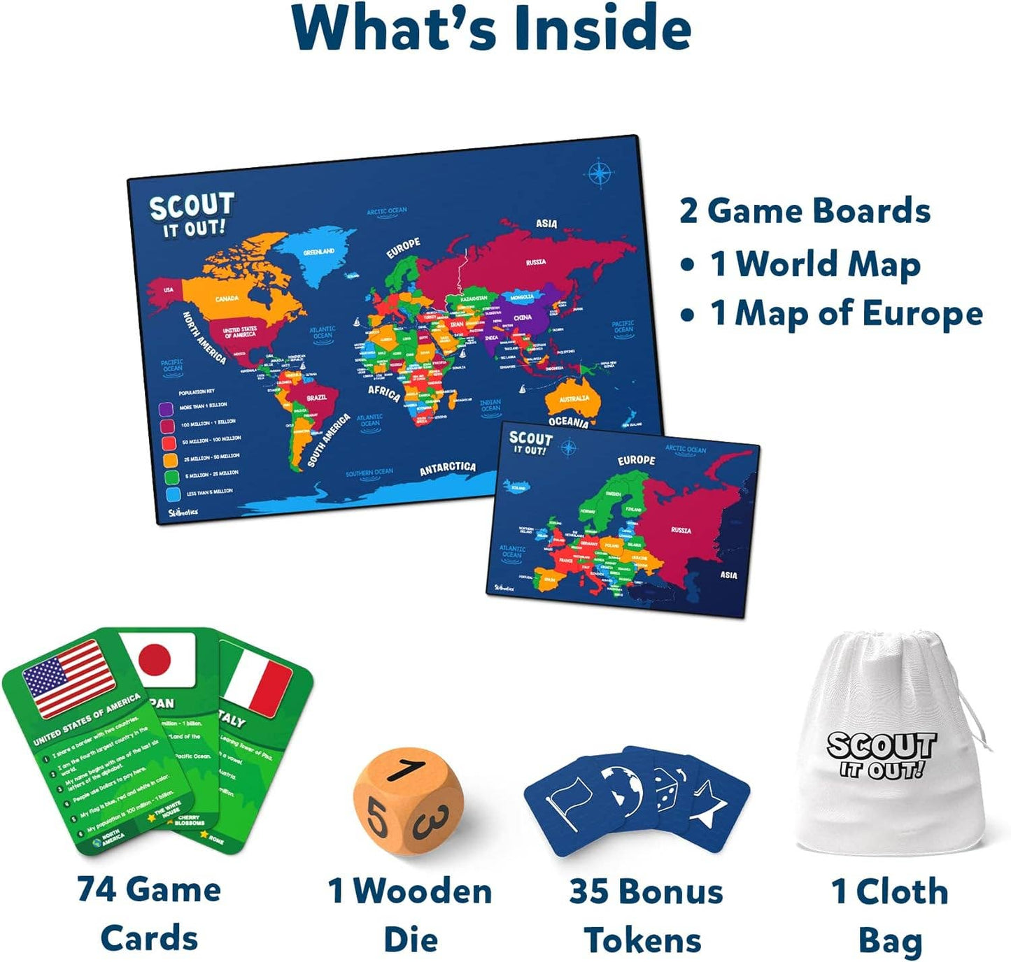Skillmatics - Scout It Out Countries of The World Board Game
