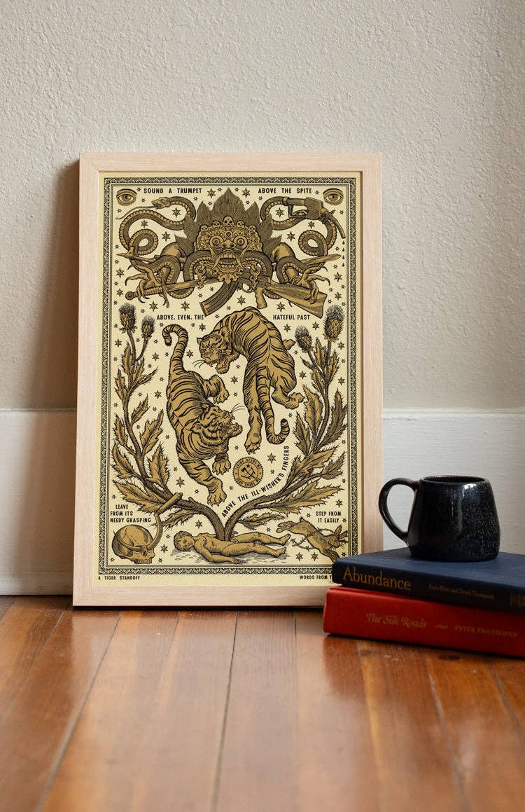 A Tiger Standoff Print