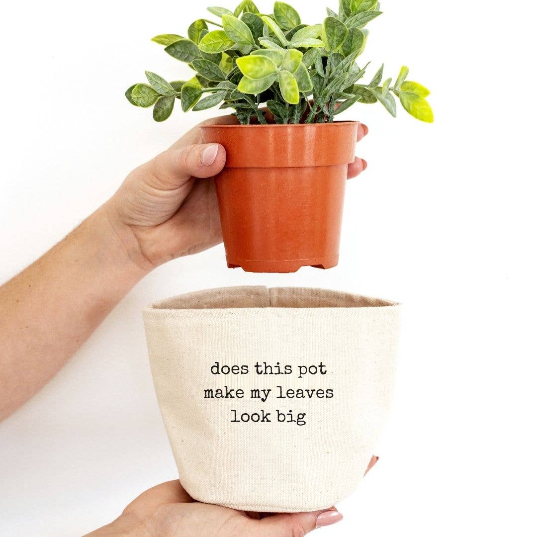 Big leaves Canvas Plant Pot Cover