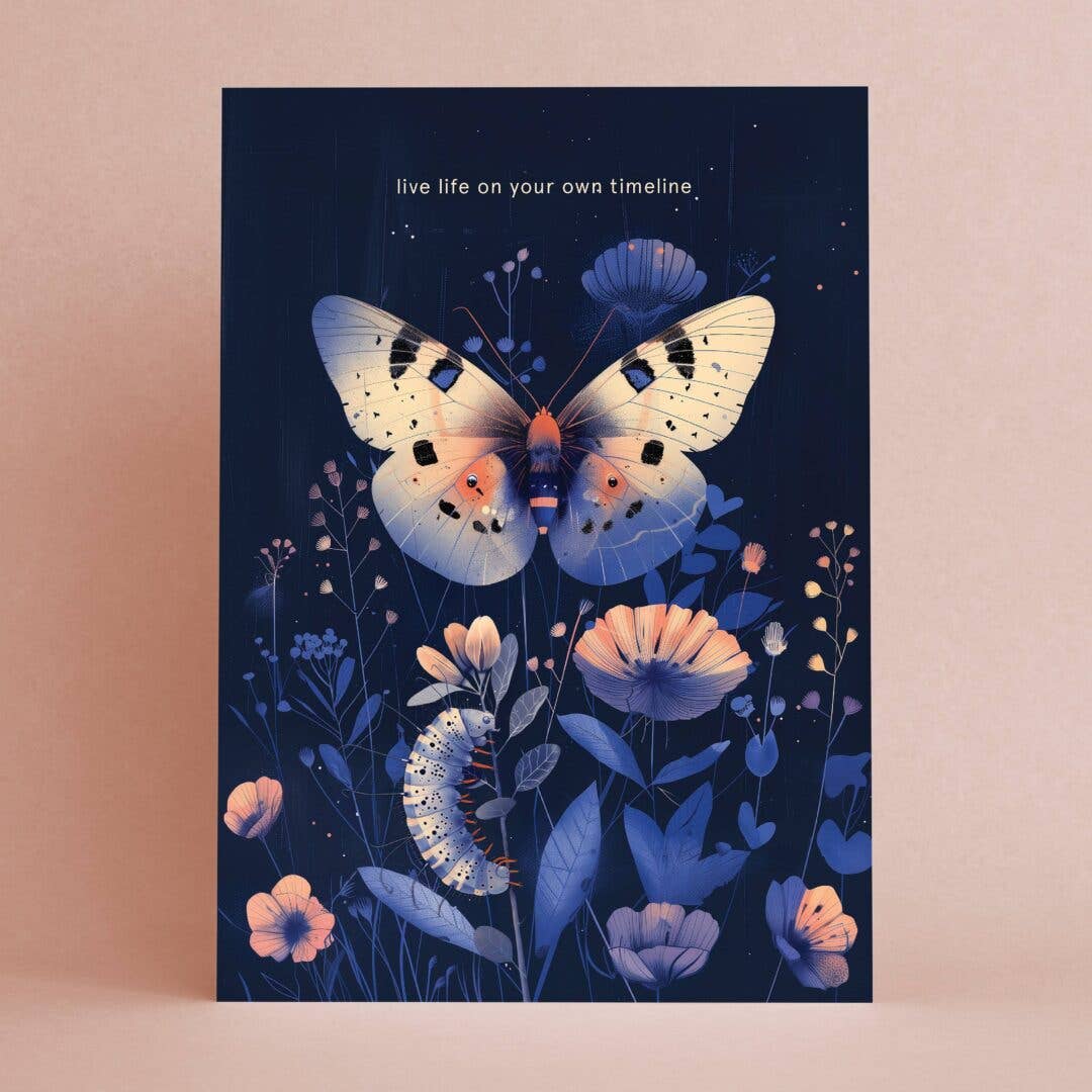 Live life on your own timeline | Encouragement Card